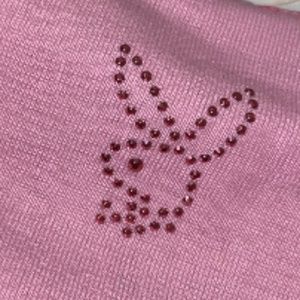 Playboy Y2K pink tank top lace detailing  NWT